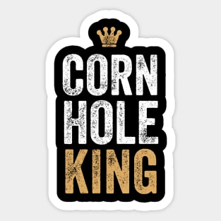 Cornhole King Shirt Bean Bag Toss Winner Champion Sticker